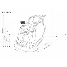 Masāžas krēsls SOLARIA, melns